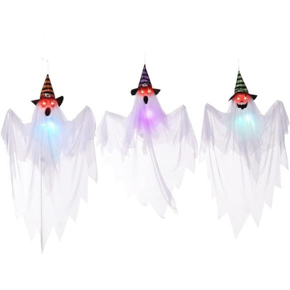 29.5´´ Halloween Ghosts Decor with Witch Hat (3...